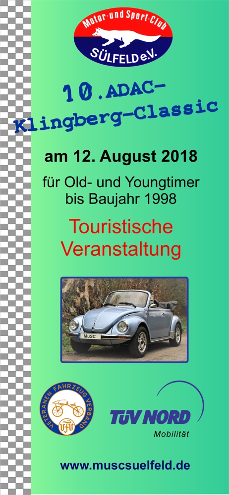 10. ADAC-Klingberg-Classic am 12. August 2018