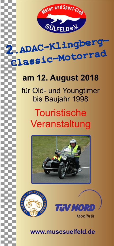 2. ADAC-MuSC-Sülfeld-Klingberg-Classic-Motorrad und 10. ADAC-MuSC-Sülfeld-Klingberg-Classic am 12.08.2018