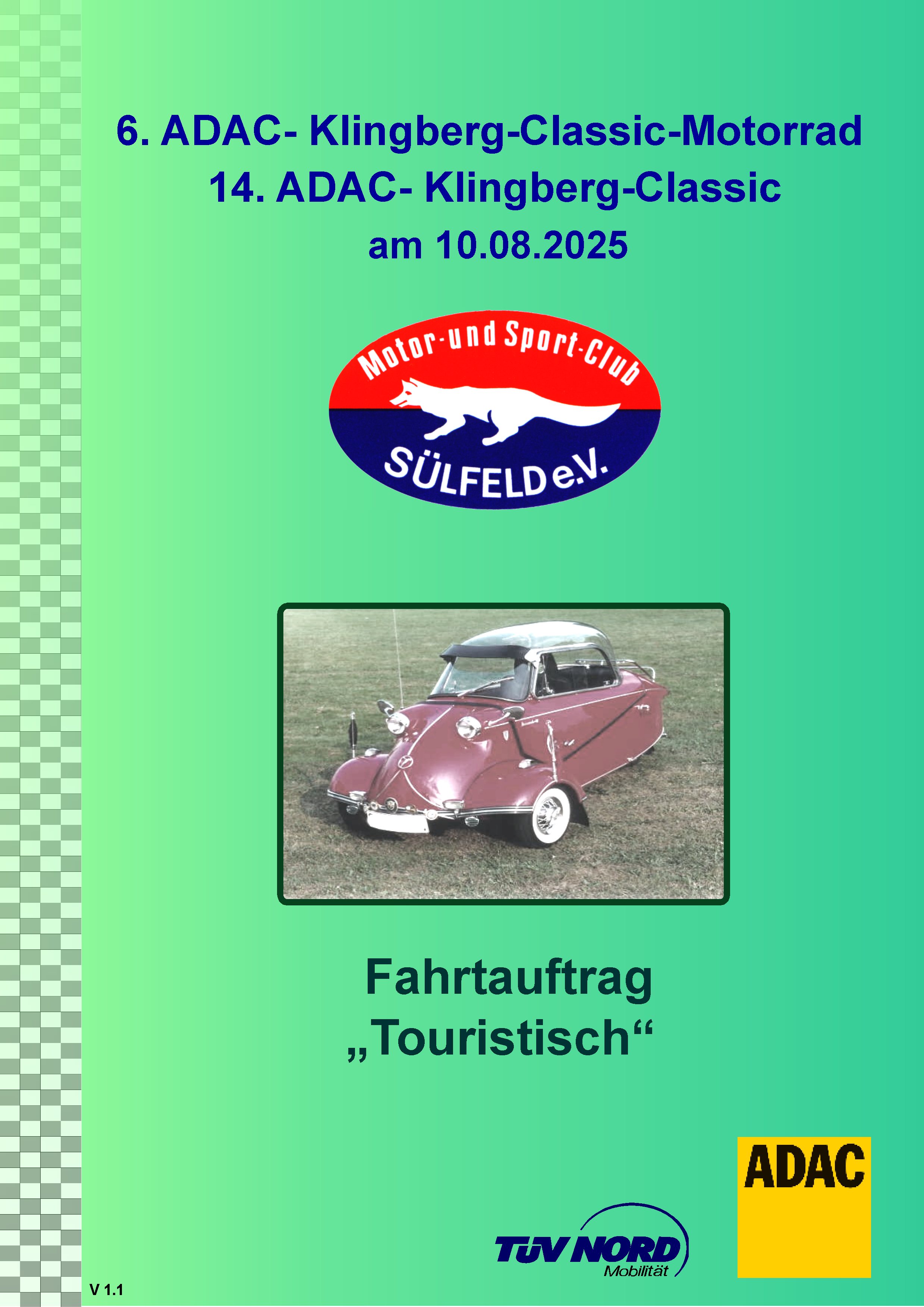 Fahrauftrag Klingberg-Classic Touristich 2025